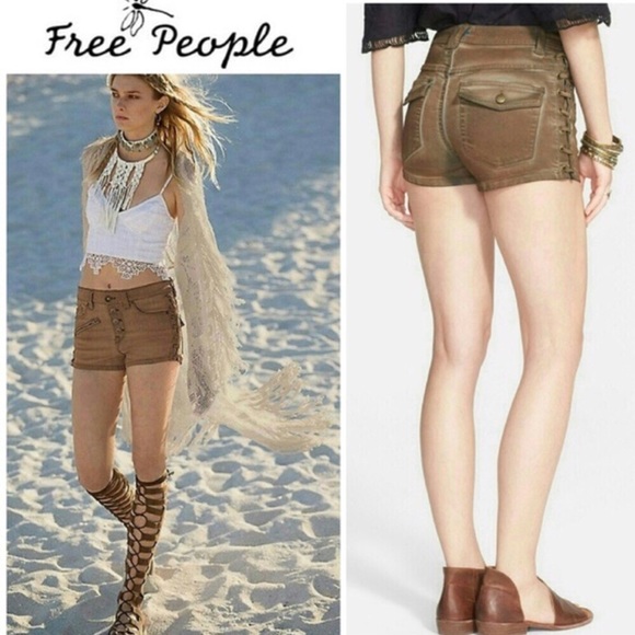 Free People Boho (lace-up side) shorts !! - Picture 1 of 4